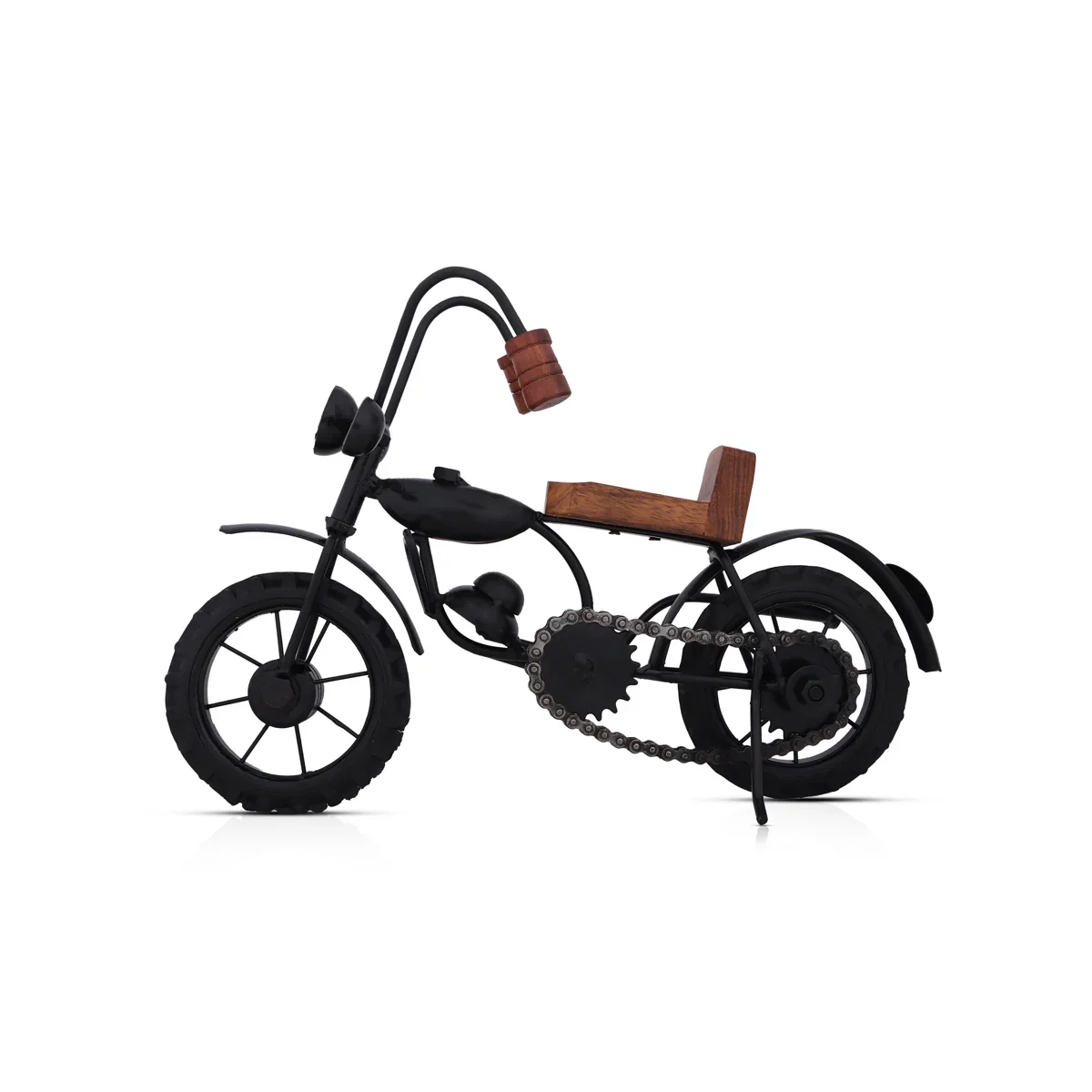 Motorbike Model - 8 x 11 Inches | Mini Cycle Figurine/ Vintage Bike Model for Home Decor - Image 2