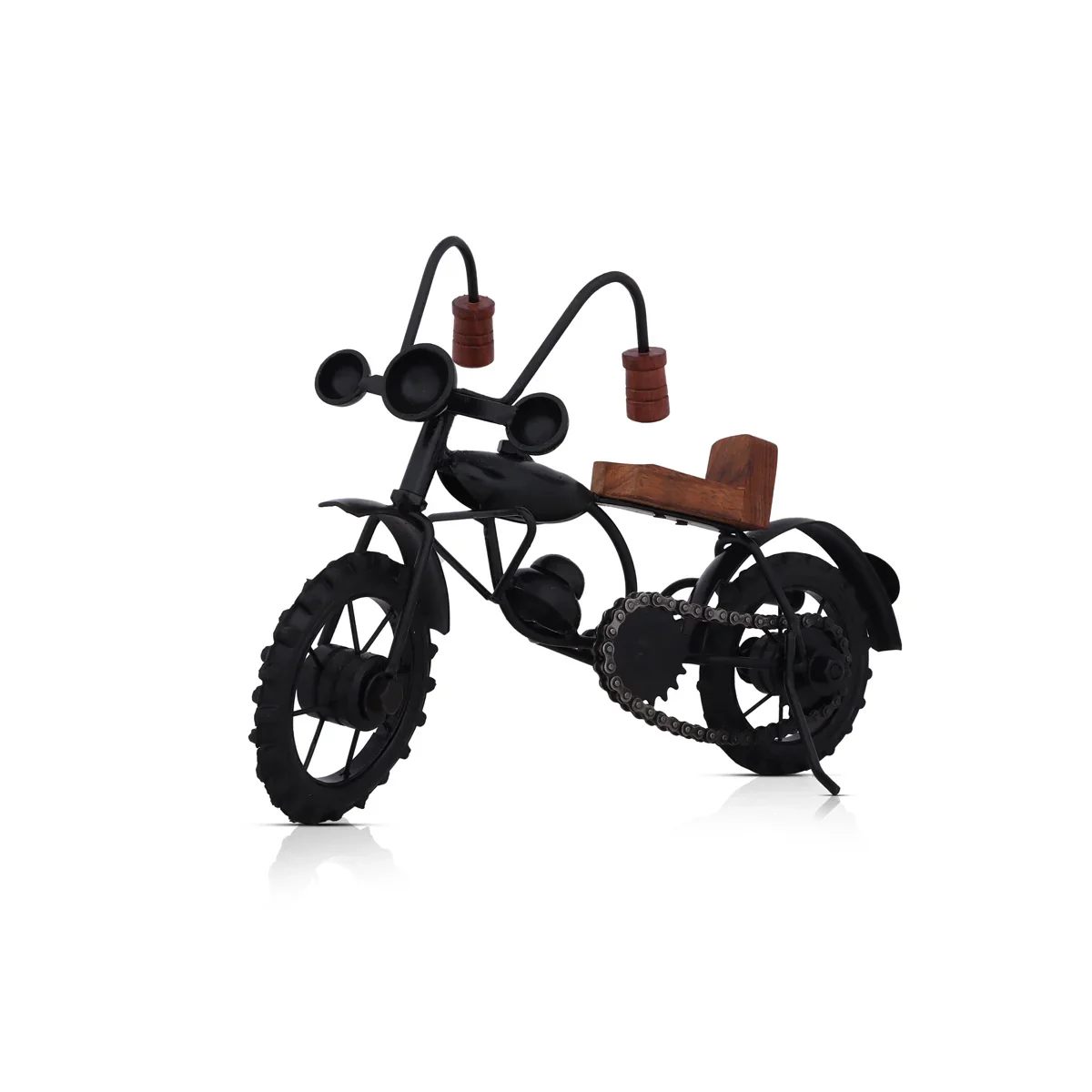 Motorbike Model - 8 x 11 Inches | Mini Cycle Figurine/ Vintage Bike Model for Home Decor - Image 3