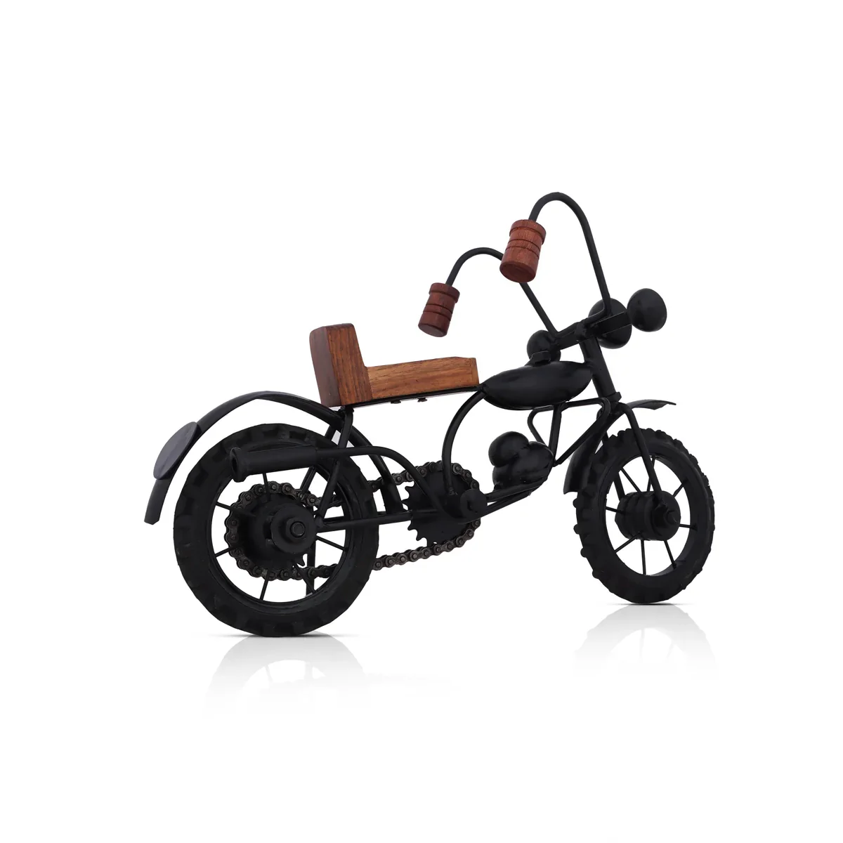 Motorbike Model - 8 x 11 Inches | Mini Cycle Figurine/ Vintage Bike Model for Home Decor - Image 4