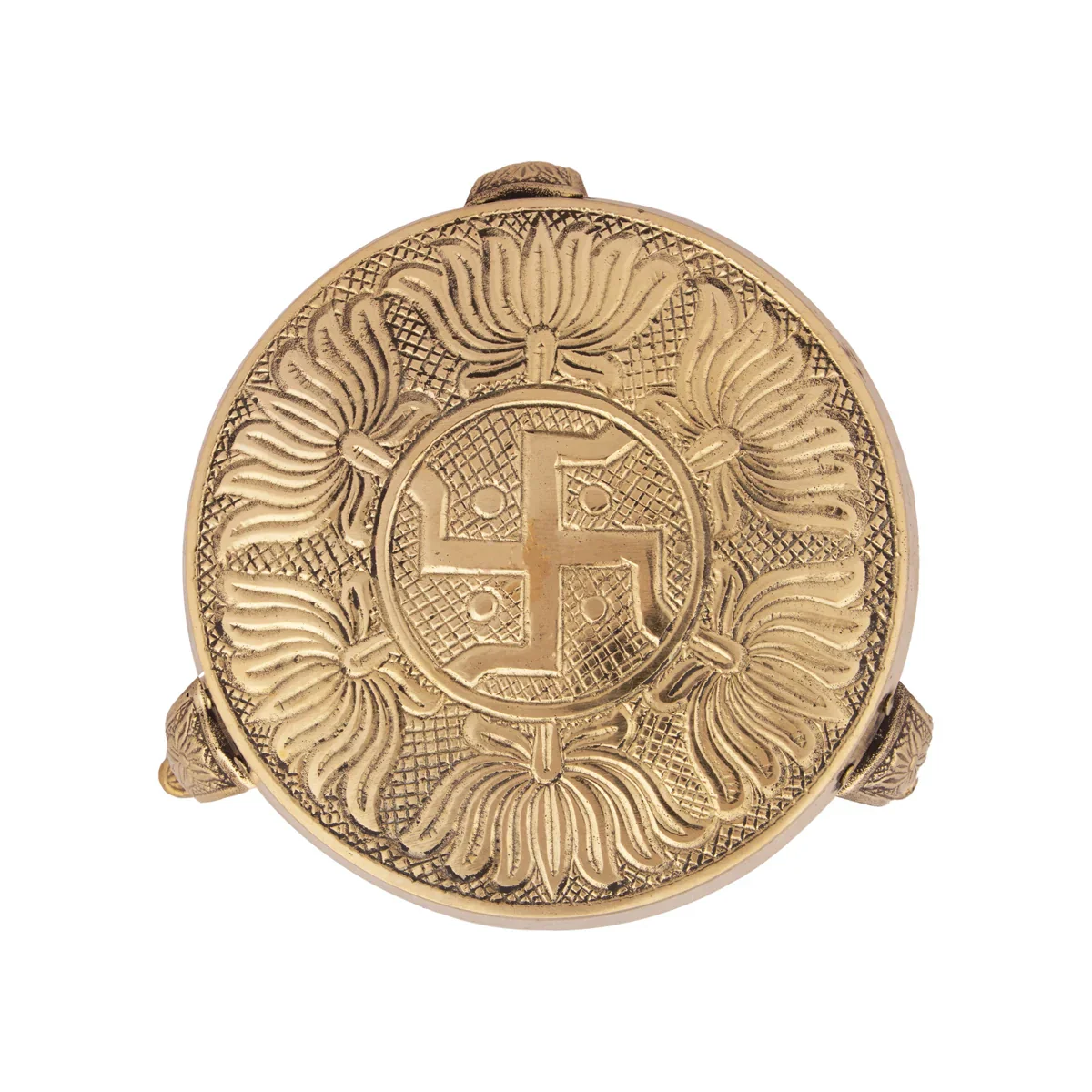 Mukkali Stand - 3.5 x 5 Inches | Chowki/ Brass Mukkali Stool for Pooja/ 360 Gms Approx - Image 4