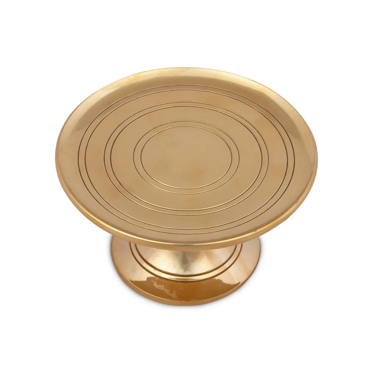 Mukkali Stool - 3 x 2.5 Inches | Brass Mukkali Stand/ Brass Stand for Pooja/ 300 Gms Approx - Image 2