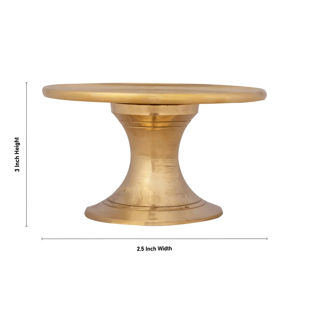 Mukkali Stool - 3 x 2.5 Inches | Brass Mukkali Stand/ Brass Stand for Pooja/ 300 Gms Approx - Image 4