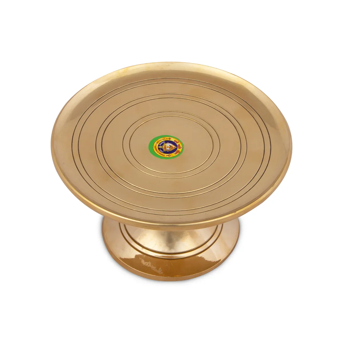 Mukkali Stool - 3 x 5 Inches | Brass Mukkali Stand/ Brass Stand for Pooja/ 380 Gms Approx - Image 2
