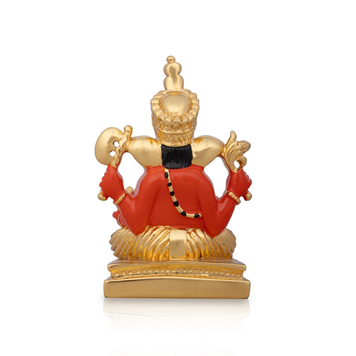 Mukut Ganesh Murti - 4.5 x 3 Inches | Ceramic Sculpture/ Ganpati Idol/ Vinayaka Statue for Pooja - Image 6
