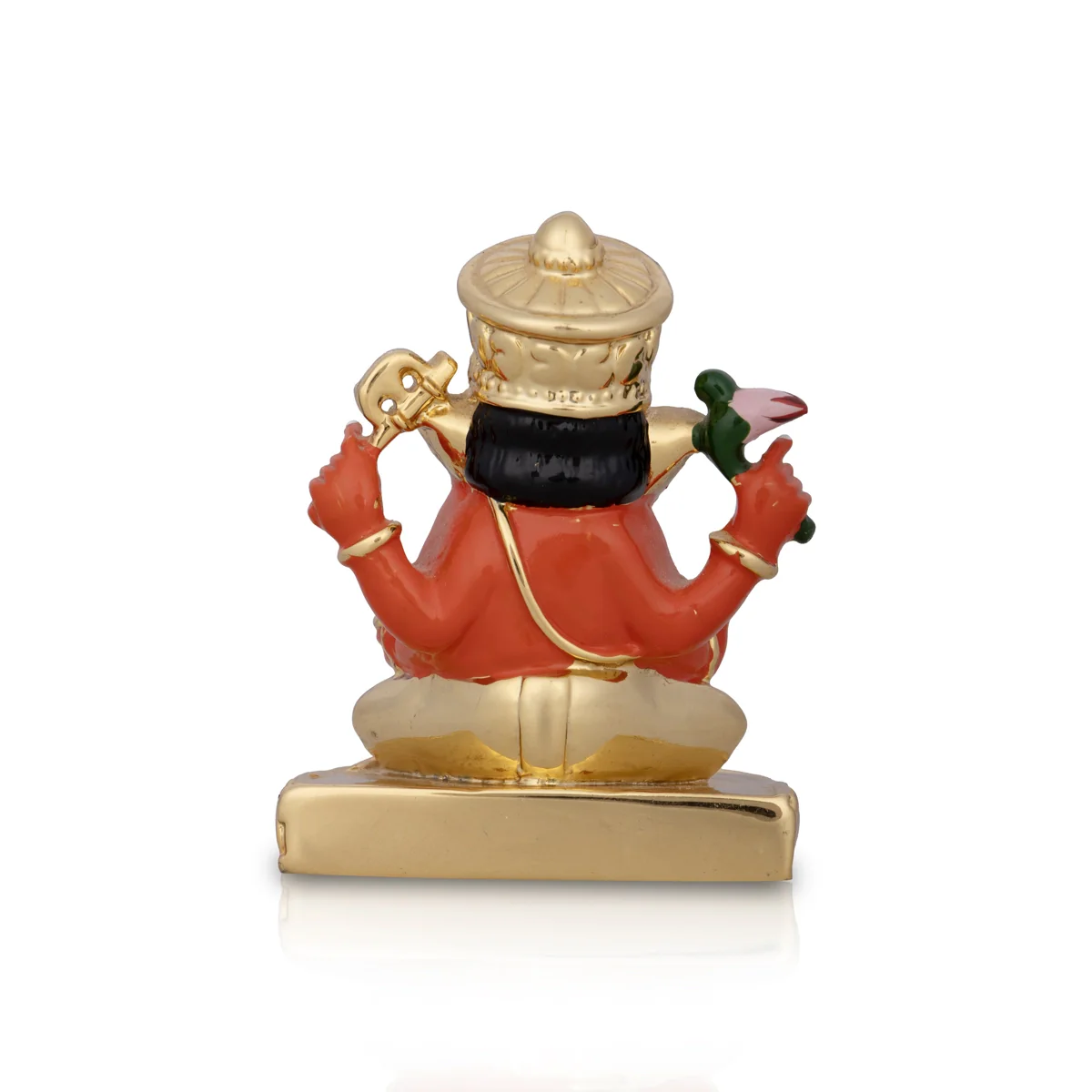 Ganesh Murti - 3 x 2 Inches | Ceramic Sculpture/ Sitting Vinayaka Statue for Pooja - Image 5