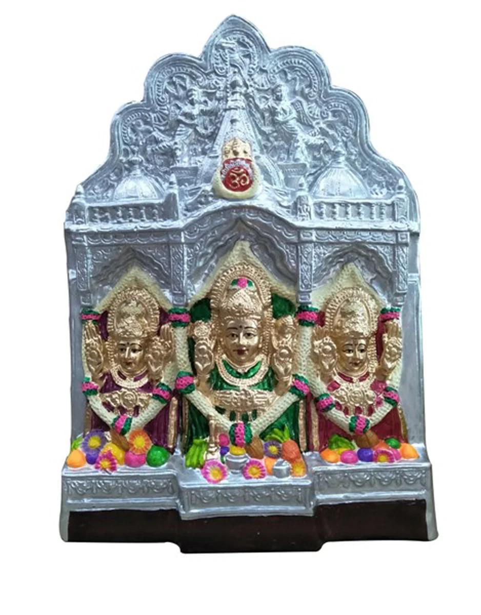 Mumbai Maha Lakshmi Paper Mache Golu Bommai - 20 x 13 Inches | Giri Golu Doll/ Navaratri Golu Bomma/Gombe/Bommai