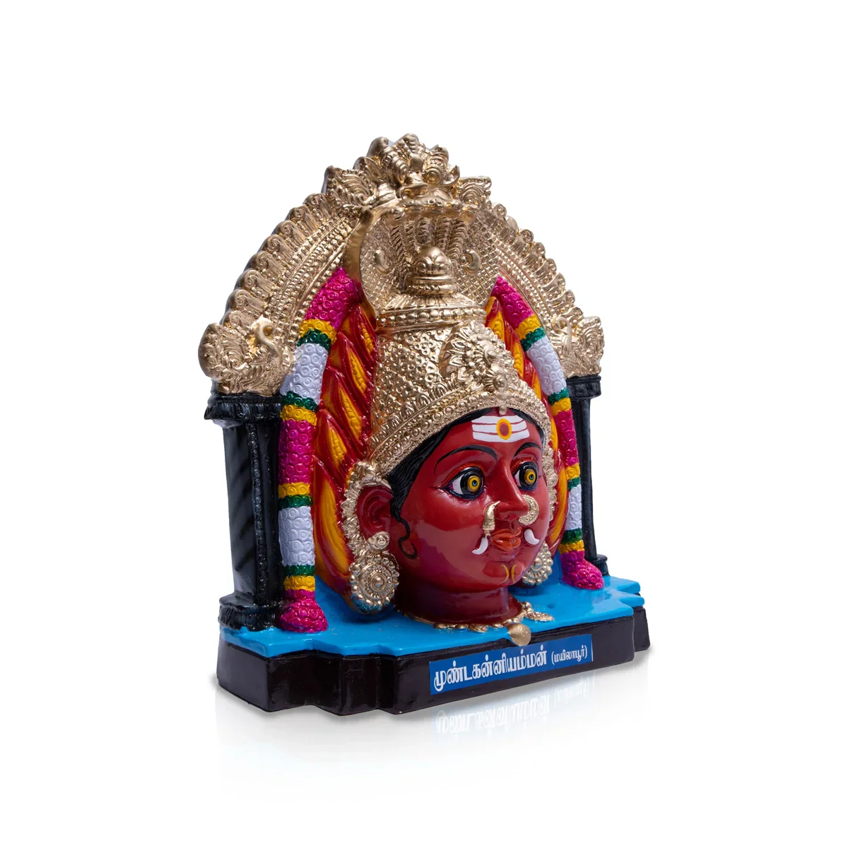 Mundakanni Amman Paper Mache Golu Bommai - 22 x 18 Inches | Giri Golu Doll/ Navaratri Golu Bomma/Gombe/Bommai - Image 2