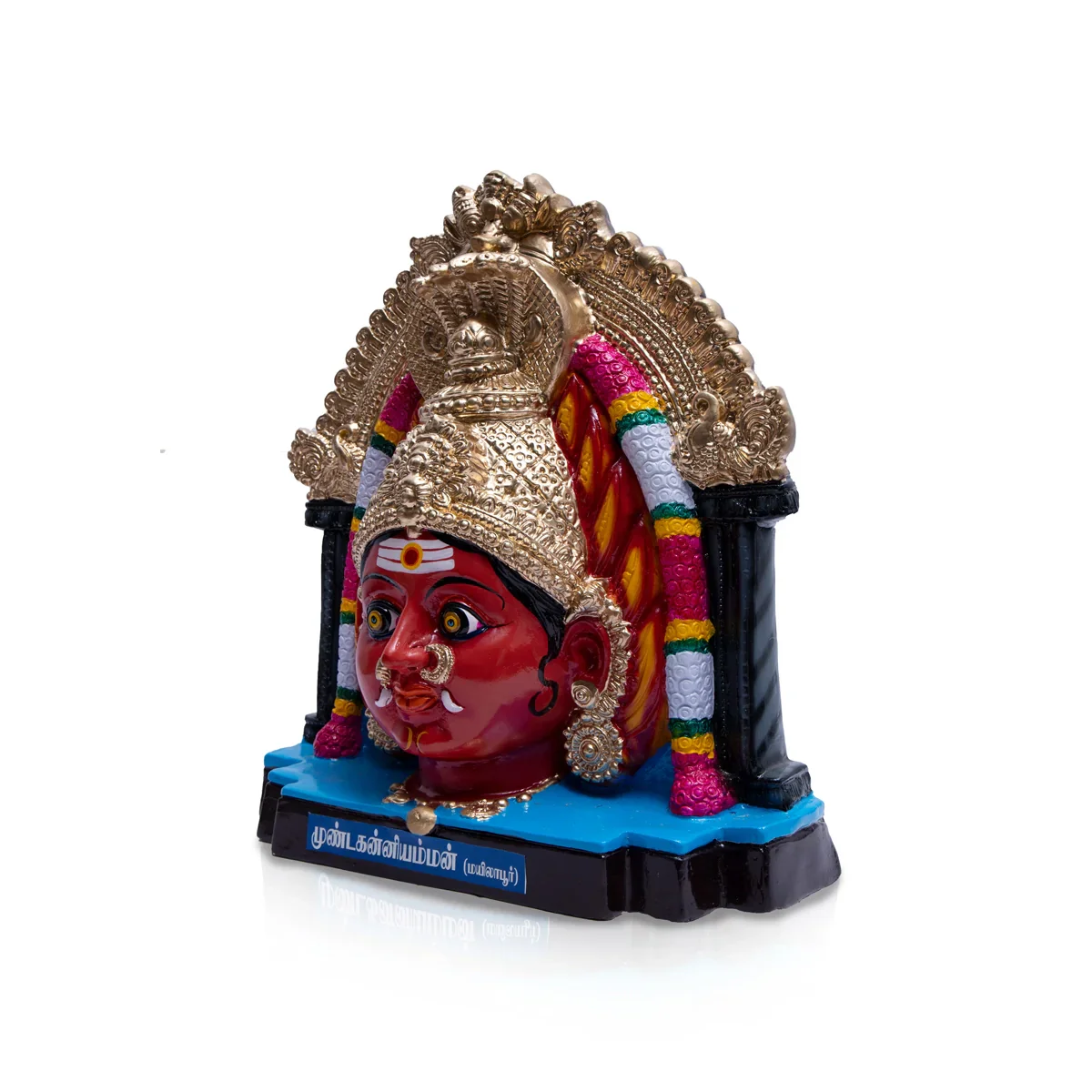 Mundakanni Amman Paper Mache Golu Bommai - 22 x 18 Inches | Giri Golu Doll/ Navaratri Golu Bomma/Gombe/Bommai - Image 3