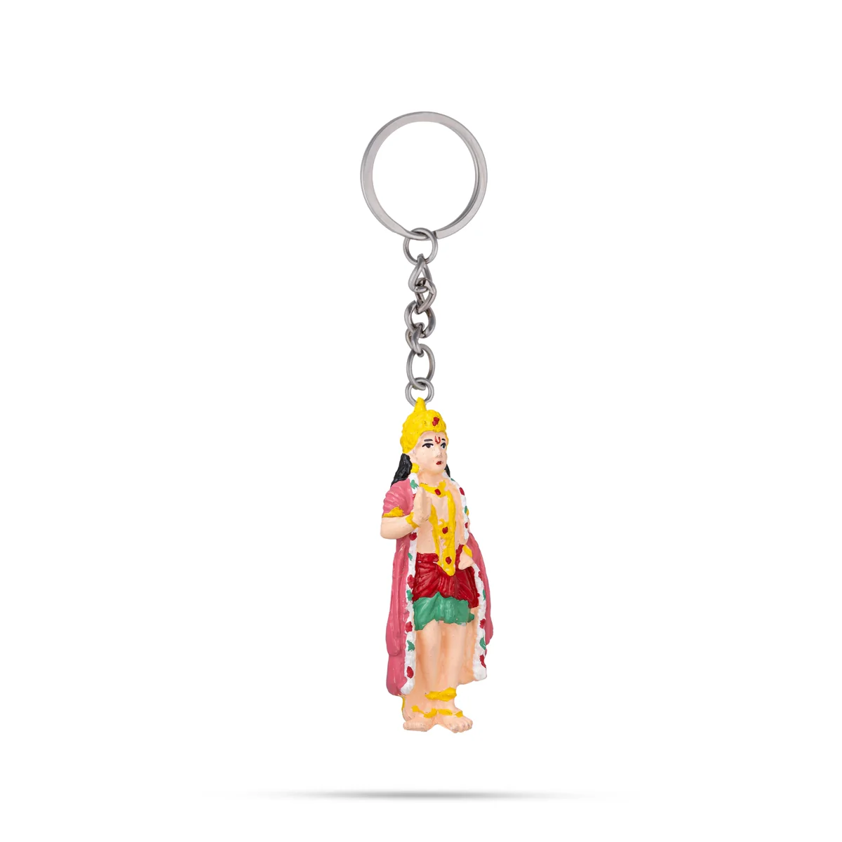Murugan Murti Design Key Chain - 3 x 1 Inches | Key Ring/ Key Holder For Gifting & Bike - Image 3