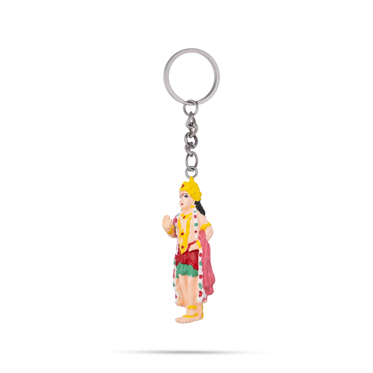 Murugan Murti Design Key Chain - 3 x 1 Inches | Key Ring/ Key Holder For Gifting & Bike - Image 4
