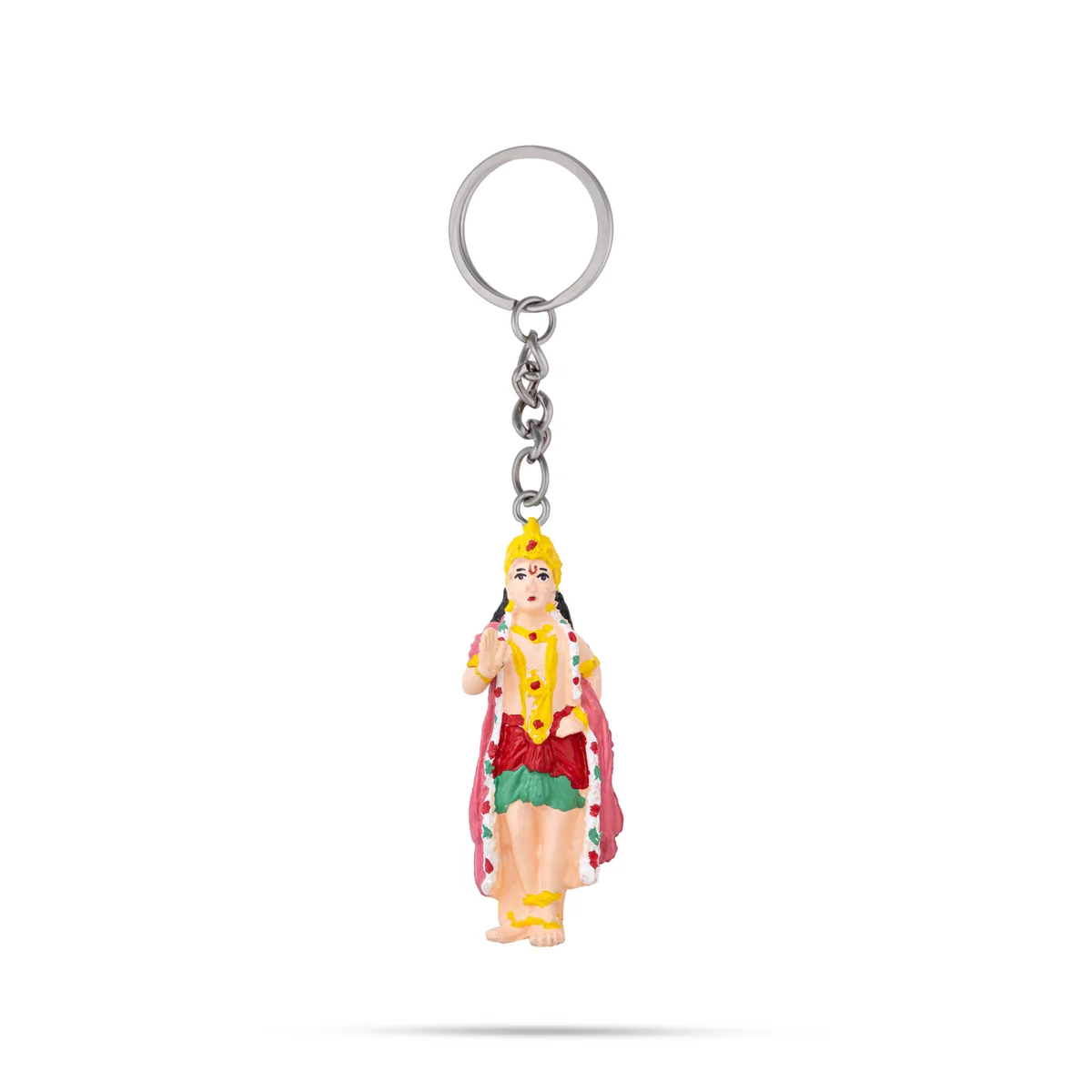 Murugan Murti Design Key Chain - 3 x 1 Inches | Key Ring/ Key Holder For Gifting & Bike - Image 5