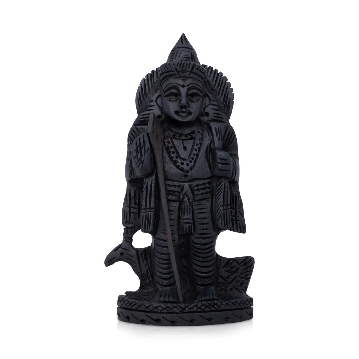Murugan Statue - 4 X 2.5 Inches | Kartikeya Statue/ Karungali Statue For Pooja & Home Decor
