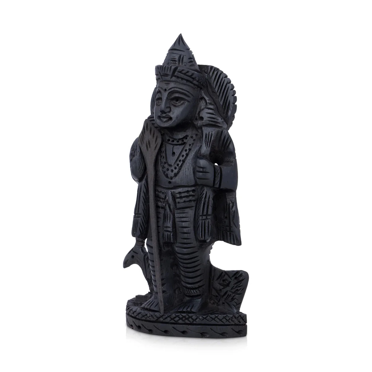 Murugan Statue - 4 X 2.5 Inches | Kartikeya Statue/ Karungali Statue For Pooja & Home Decor - Image 2