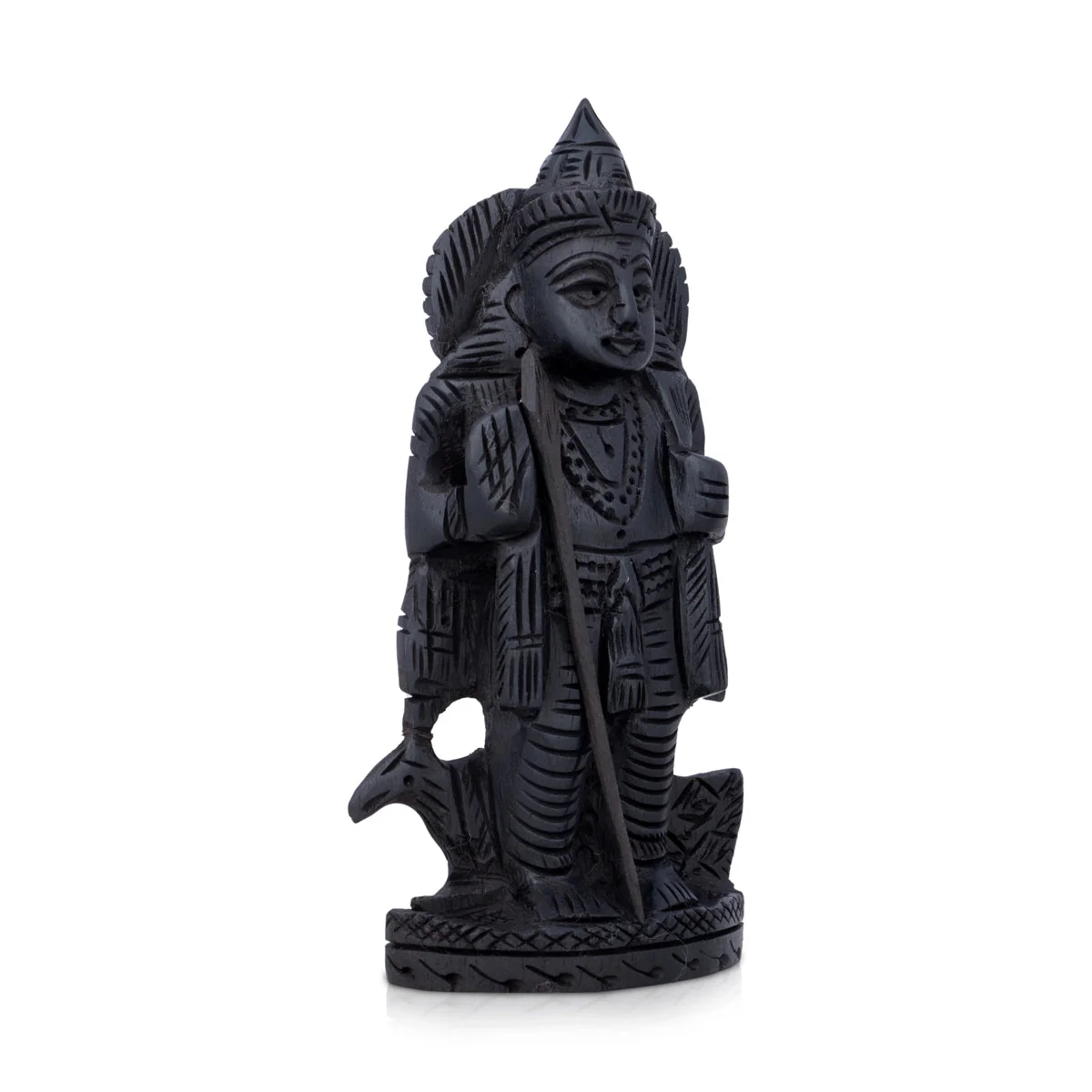 Murugan Statue - 4 X 2.5 Inches | Kartikeya Statue/ Karungali Statue For Pooja & Home Decor - Image 3