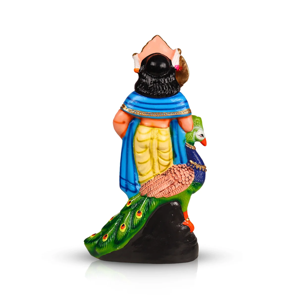 Murugan Statue Paper Mache Golu Bommai - 15 Inches | Navaratri Golu Gombe/ Giri Golu Doll/ Navratri Decoration - Image 5