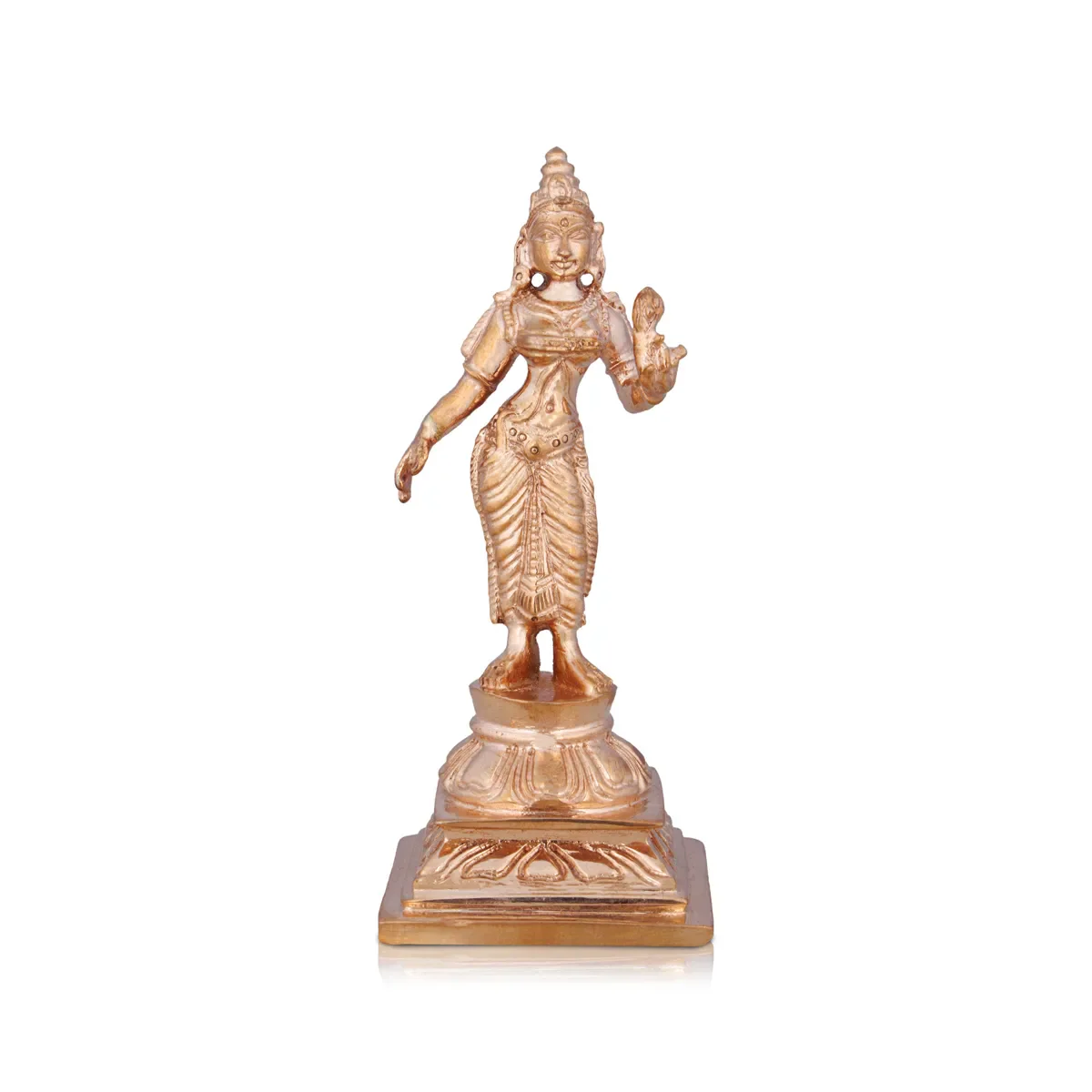 Murugan Valli Deivanai Statue Set - 5 X 2 Inches | Panchaloha Statue\ Murugan Valli Deivanai Idol For Pooja - Image 11