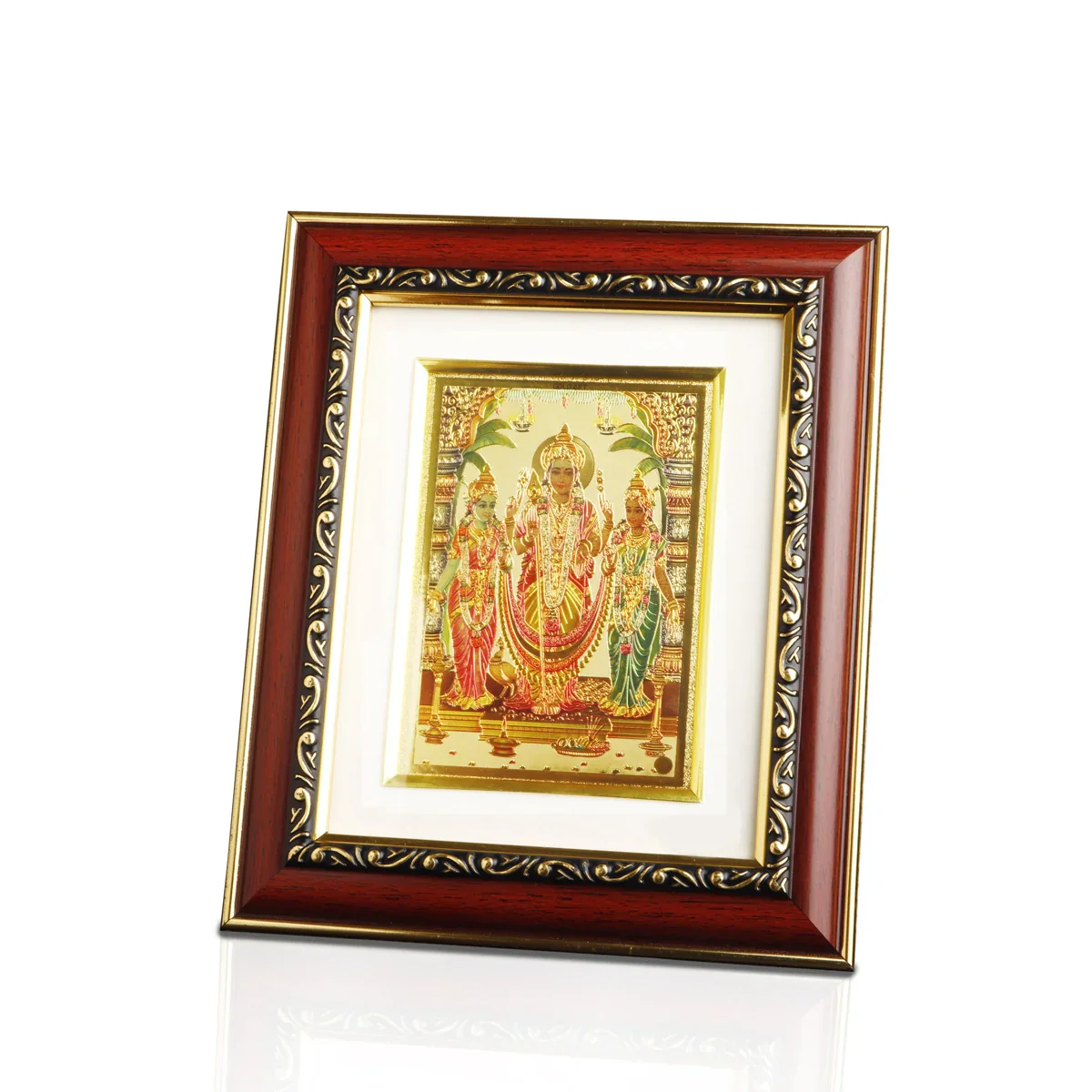Murugan Valli Devanai Photo Frame - 7 x 8 Inches | Picture Frame for Home - Image 3