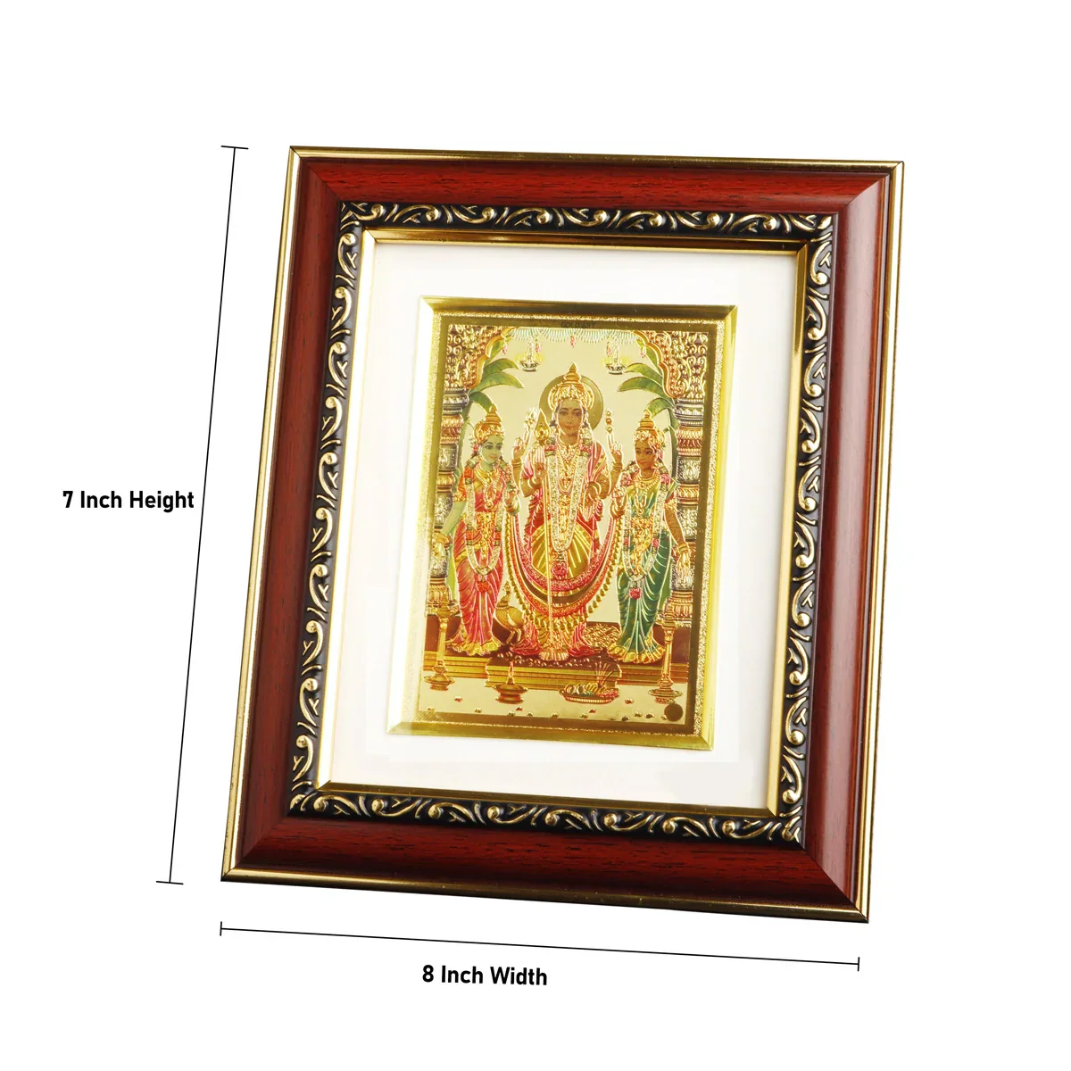 Murugan Valli Devanai Photo Frame - 7 x 8 Inches | Picture Frame for Home - Image 6