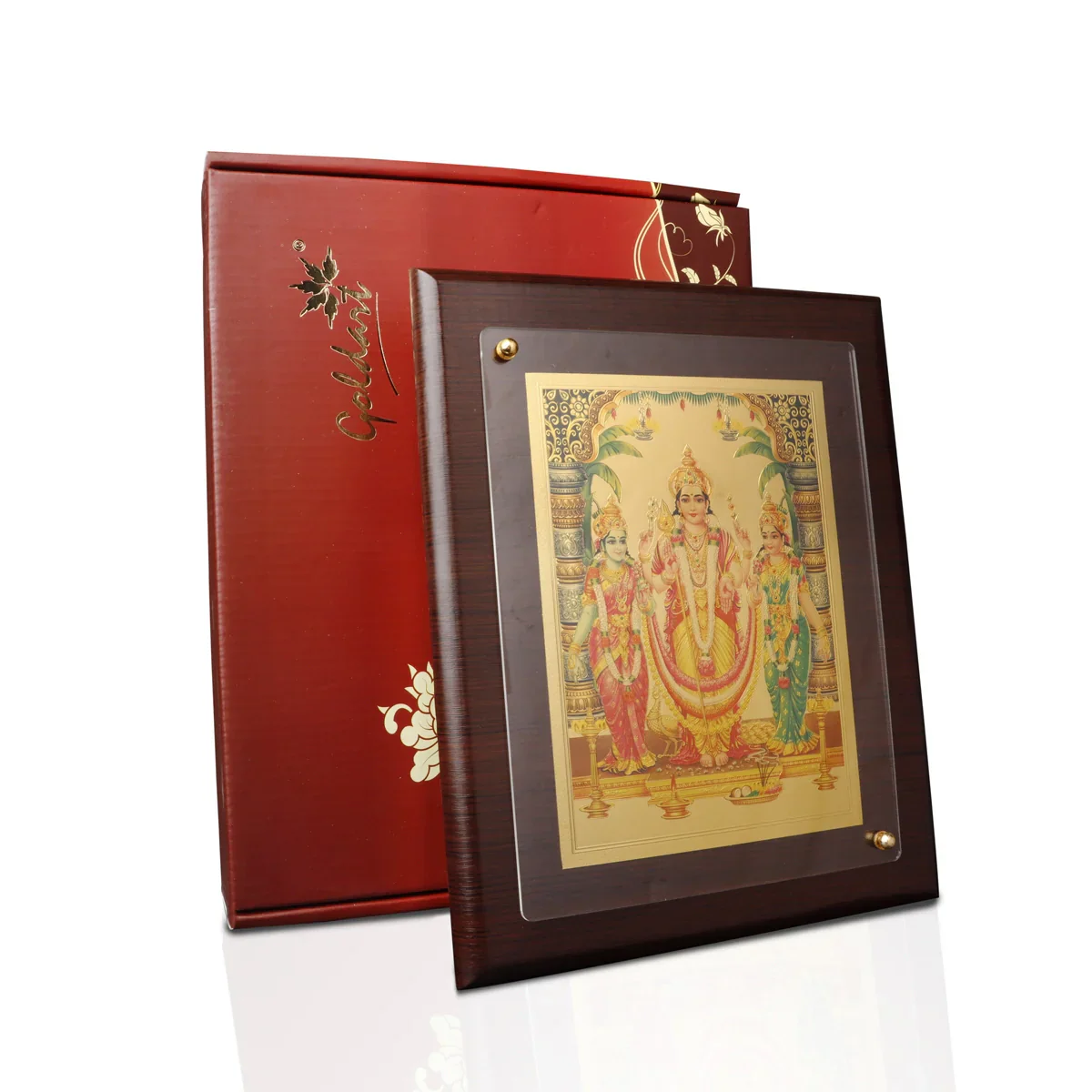 Murugan Valli Devanai Photo Frame - 8 x 10 Inches | Picture Frame for Home - Image 3