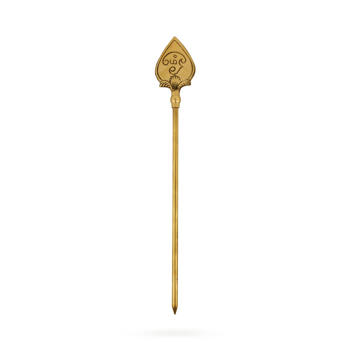 Murugan Vel - 12 x 1.5 Inches | Muruga Vel/ Brass Vel/ Brass Astras for Pooja - Image 3