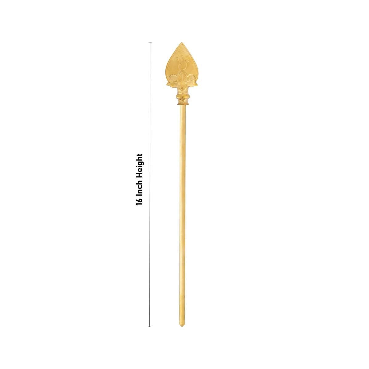 Murugan Vel - 16 x 2 Inches | Muruga Vel/ Brass Vel/ Brass Astras for Pooja - Image 3