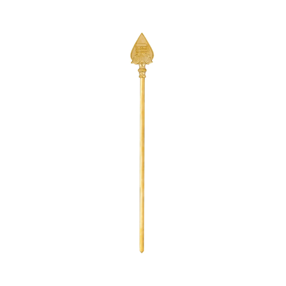 Murugan Vel - 19 x 2.5 Inches | Muruga Vel/ Brass Vel/ Brass Astras for Pooja - Image 2