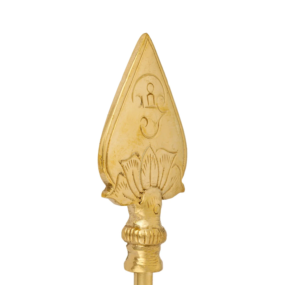 Murugan Vel - 19 x 2.5 Inches | Muruga Vel/ Brass Vel/ Brass Astras for Pooja - Image 4