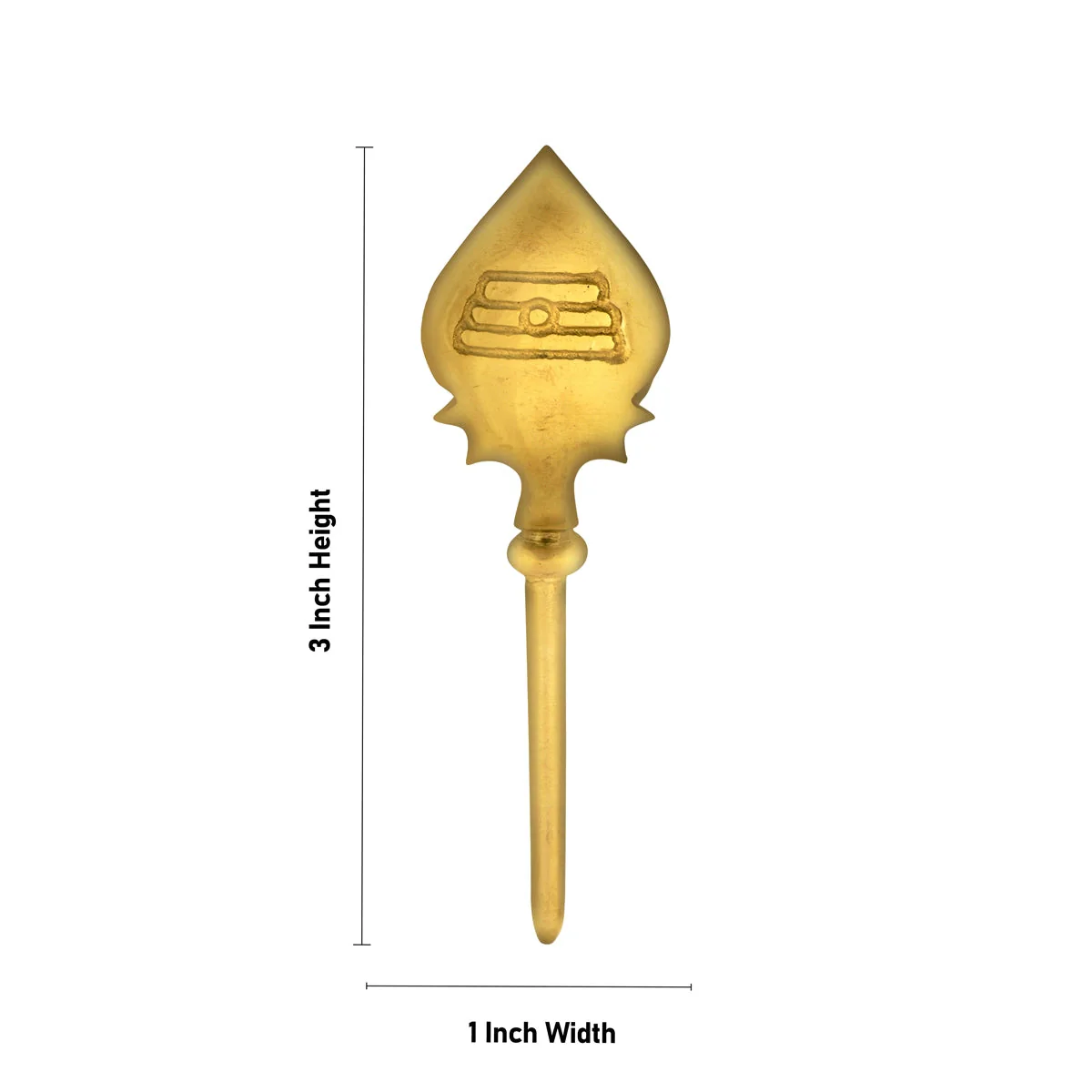 Murugan Vel - 3 x 1 Inches | Brass Vel/ Muruga Vel/ Brass Astras for Pooja - Image 4