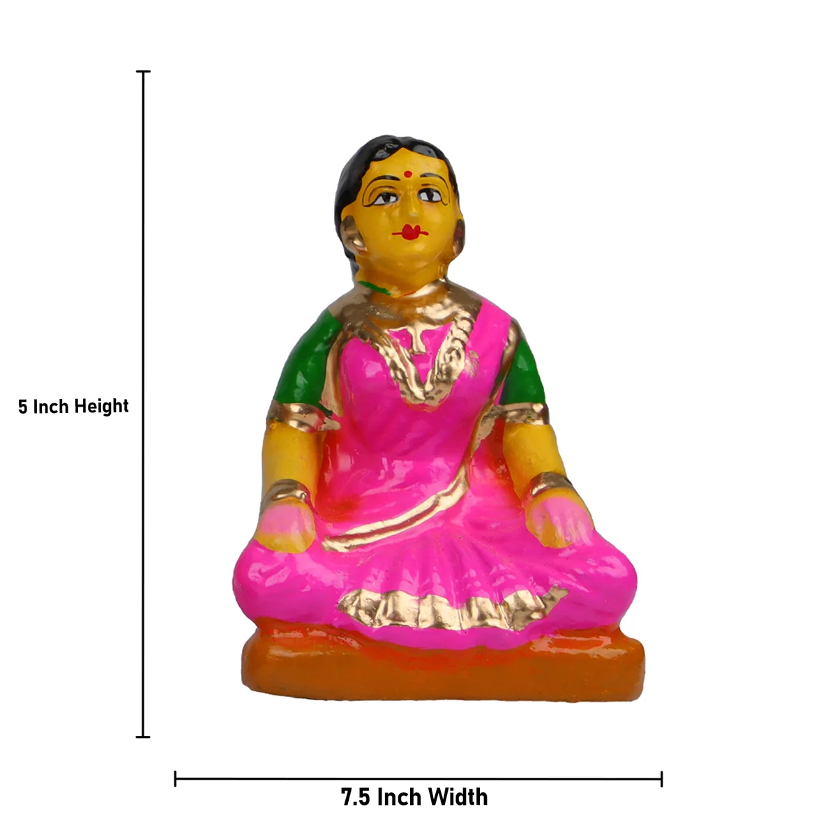 Music Concert Clay Golu Bommai Set - 5 X 10 Inches | Giri Golu Doll/ Navaratri Gombe/ Navratri Decor - Image 3