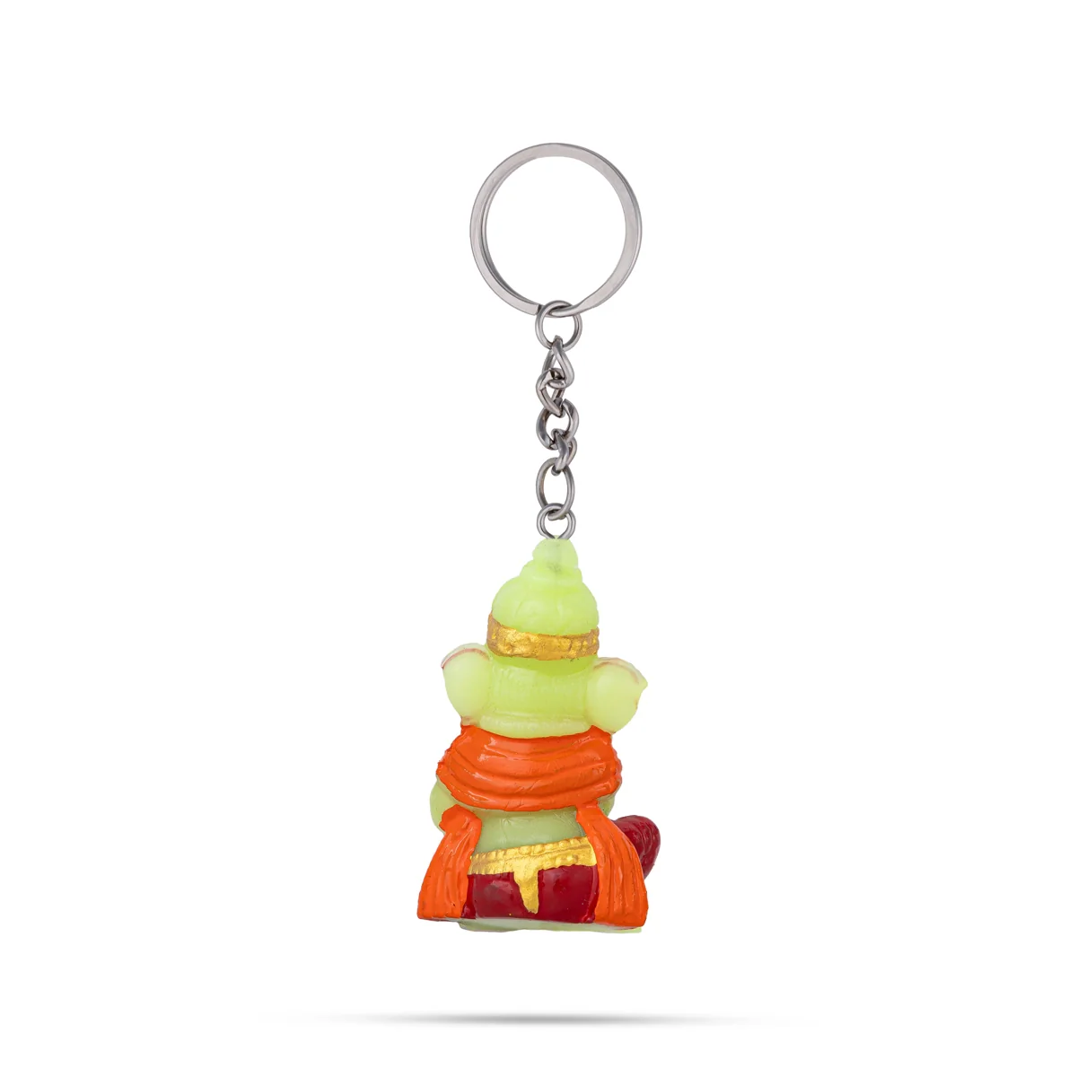 Ganesh Murti Design Key Chain - 2 x 1 Inches | Key Ring/ Key Holder For Gifting & Bike - Image 3