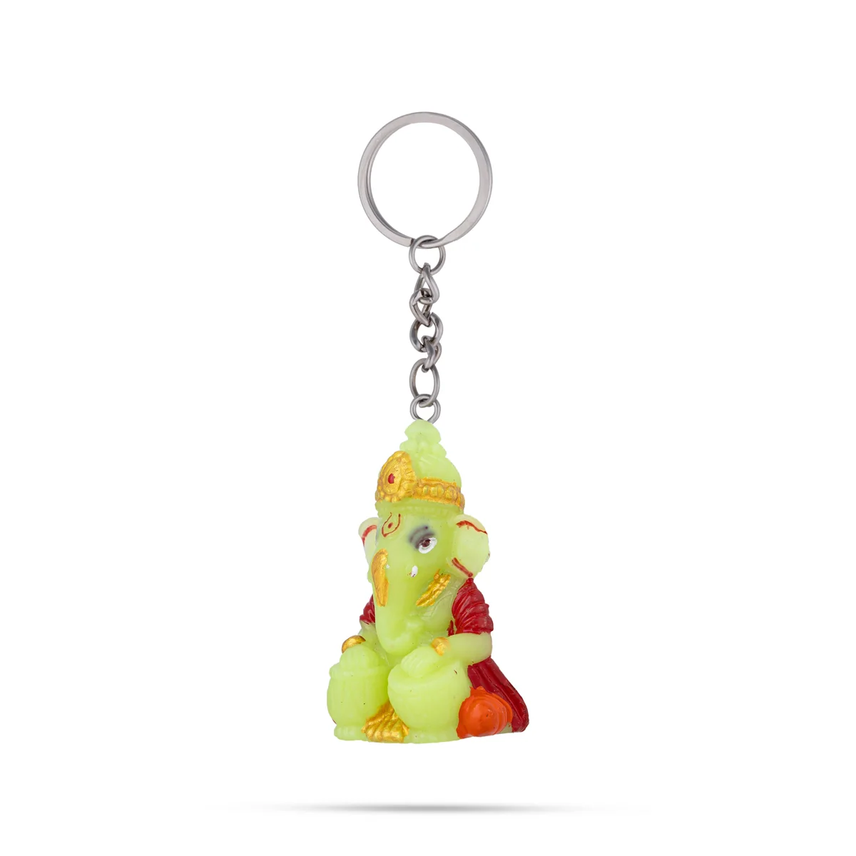 Ganesh Murti Design Key Chain - 2.25 x 1 Inches | Key Ring/ Key Holder For Gifting & Bike - Image 3
