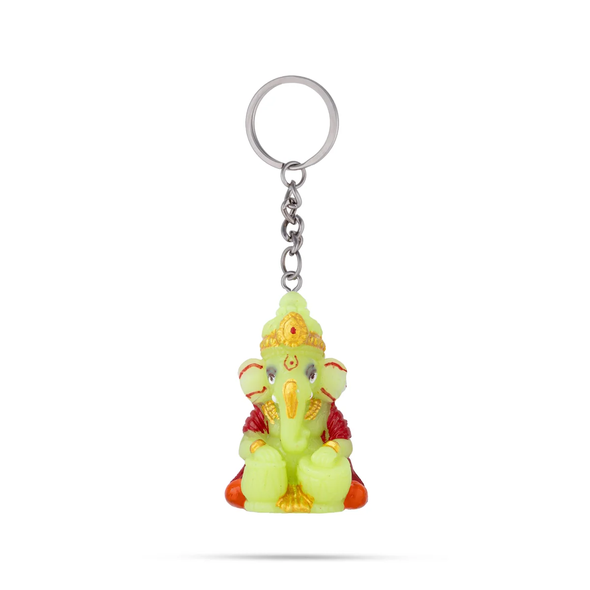 Ganesh Murti Design Key Chain - 2.25 x 1 Inches | Key Ring/ Key Holder For Gifting & Bike - Image 4