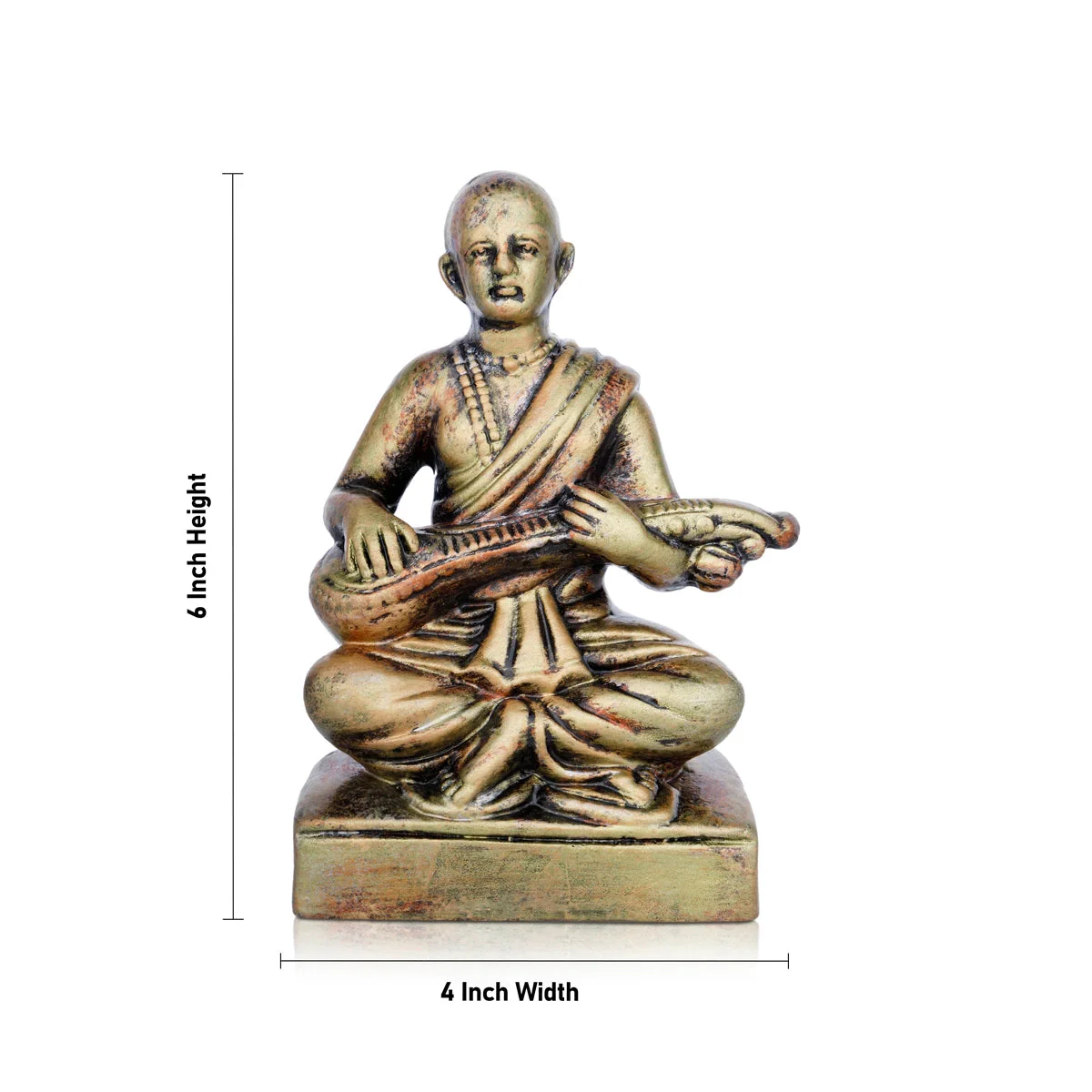 Muthuswami Dikshitar Clay Golu Bommai - 6 Inches | Giri Golu Doll/ Navaratri Golu Bomma/Gombe/Bommai - Image 2