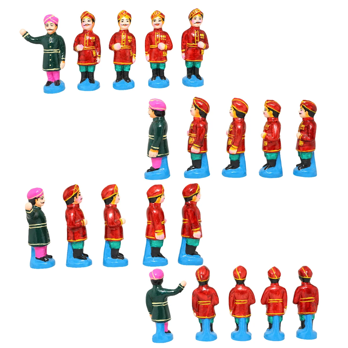 Mysore Dasara Festival Clay Golu Bommai Set- 6 X 4 Inches | Navaratri Golu Gombe/Giri Golu Doll/ Navratri Decor - Image 4