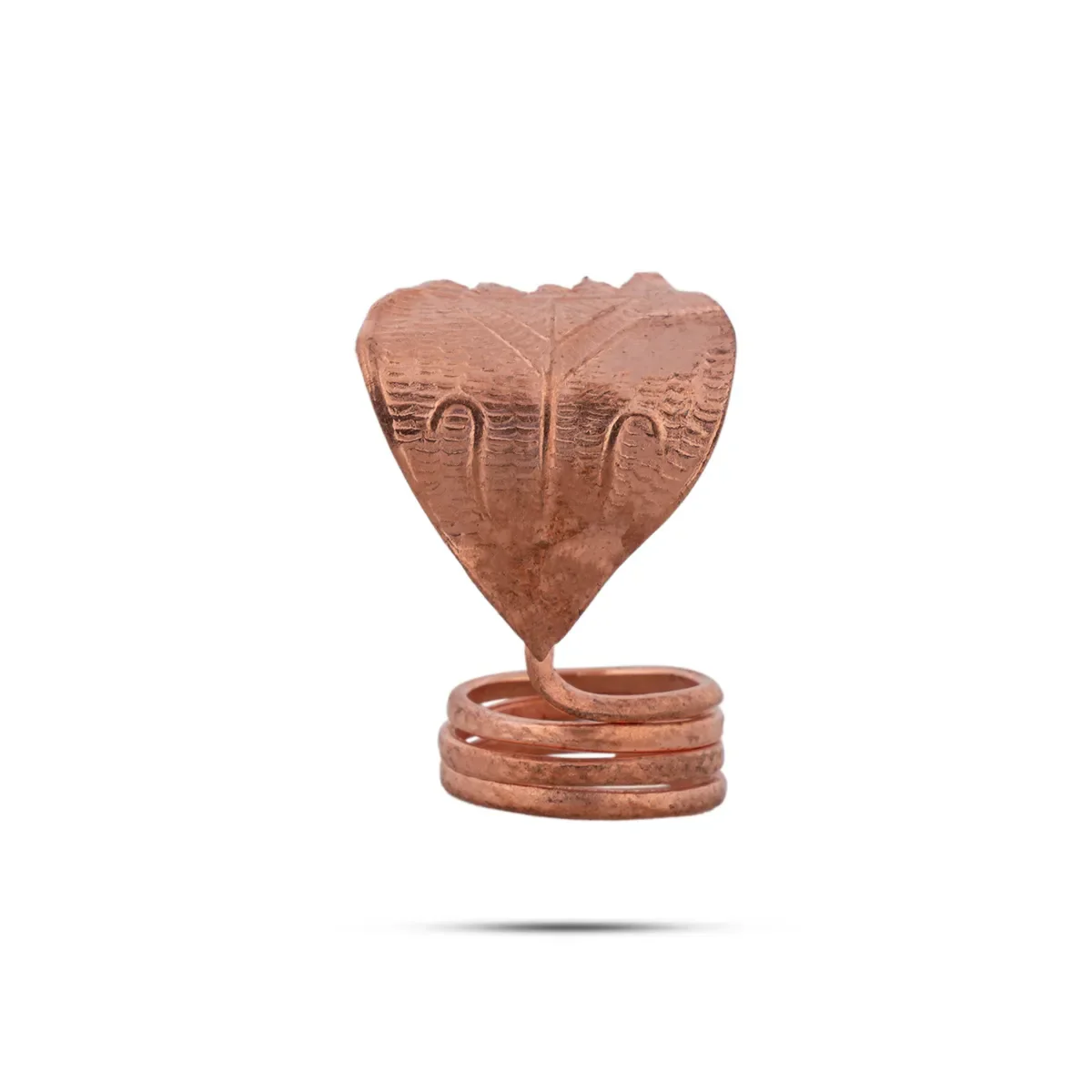 Nagam Statue - 1 x 1 Inch | Copper Idol/ Snake Statue/ Naag Devta Murti/ Snake Sculpture for Pooja - Image 3