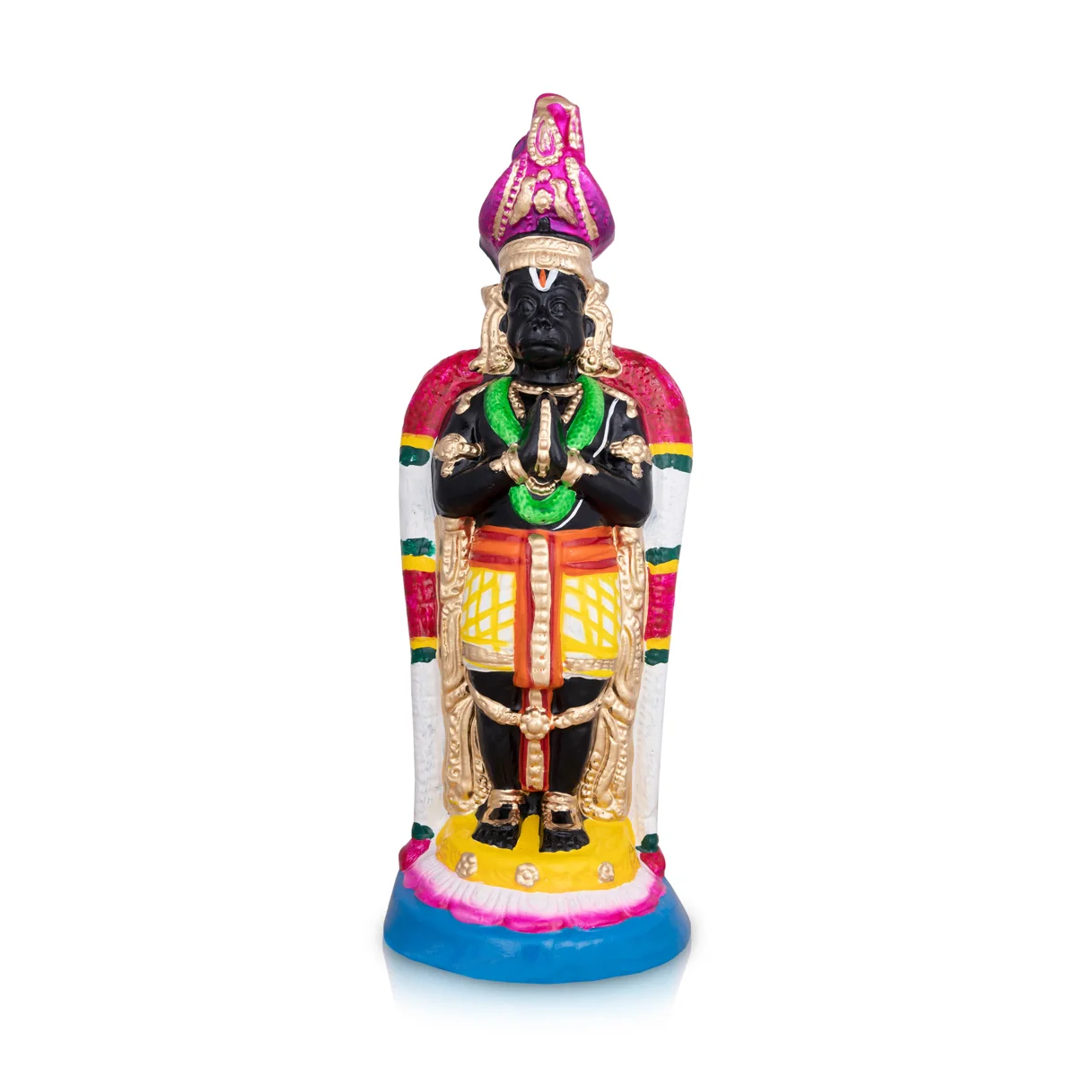Namakkal Anjaneya Statue Clay Golu Bommai- 15 X 6 Inches | Navaratri Golu Gombe/ Giri Golu Doll/ Navratri Decor - Image 2