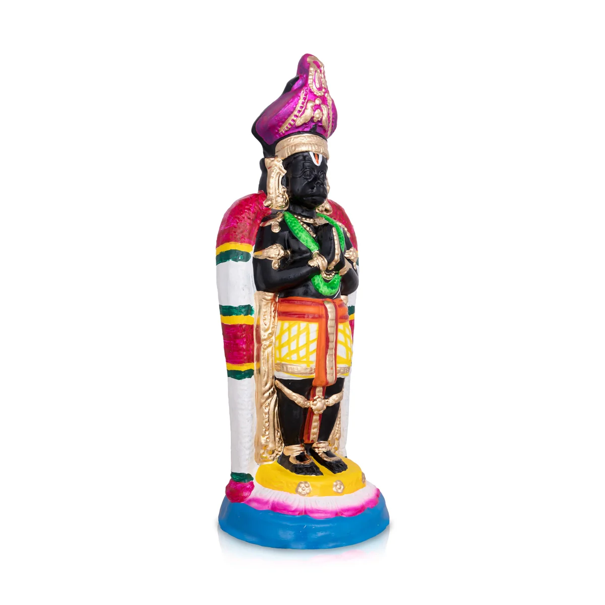 Namakkal Anjaneya Statue Clay Golu Bommai- 15 X 6 Inches | Navaratri Golu Gombe/ Giri Golu Doll/ Navratri Decor - Image 3