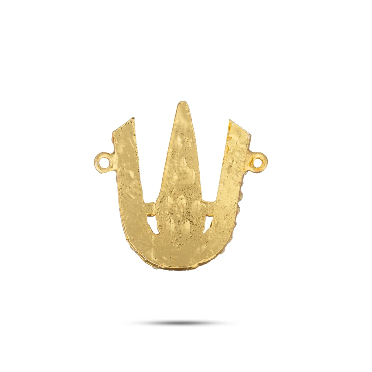 Stone Vishnu Tilak - 1.5 x 1.5 Inches | U Shape Perumal Namam/ White & Red Stone Namam for Deity - Image 3