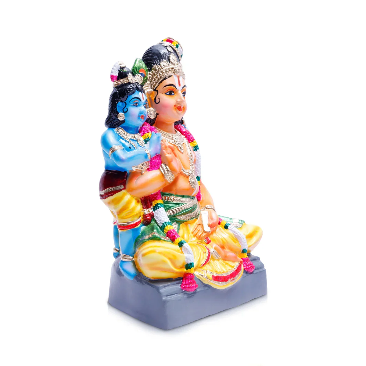 Nammalvar Paper Mache Golu Bommai - 21 x 12 Inches | Giri Golu Doll/ Navaratri Golu Bomma/Gombe/Bommai - Image 2