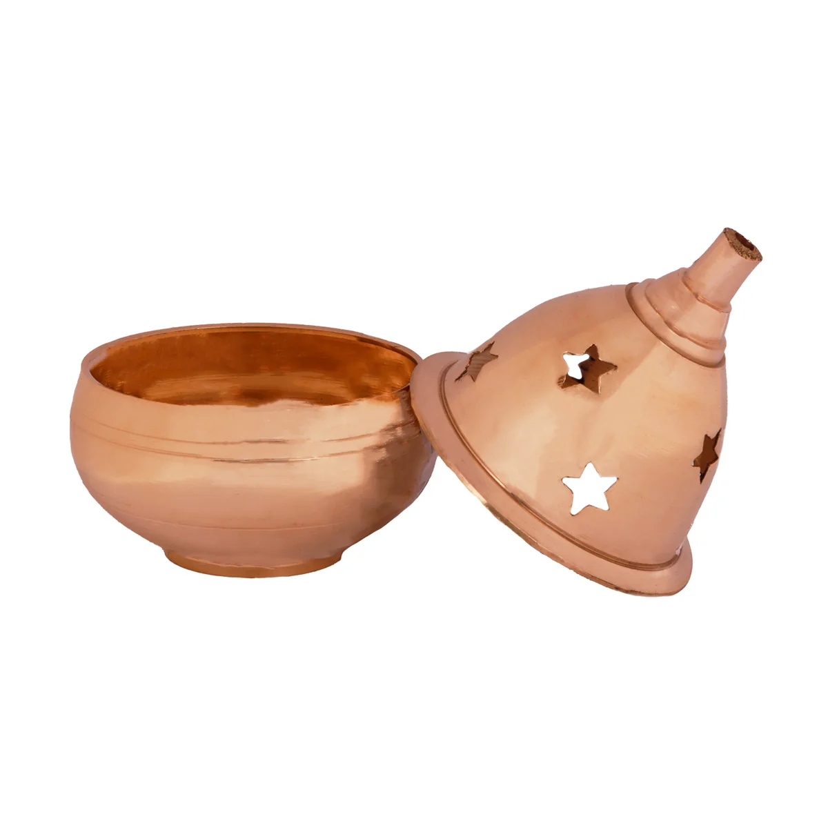Nanda Deep - 4 x 2.75 Inches | Brass Lamp/ Apple Design Vilakku for Pooja/ 120 Gms Approx - Image 3
