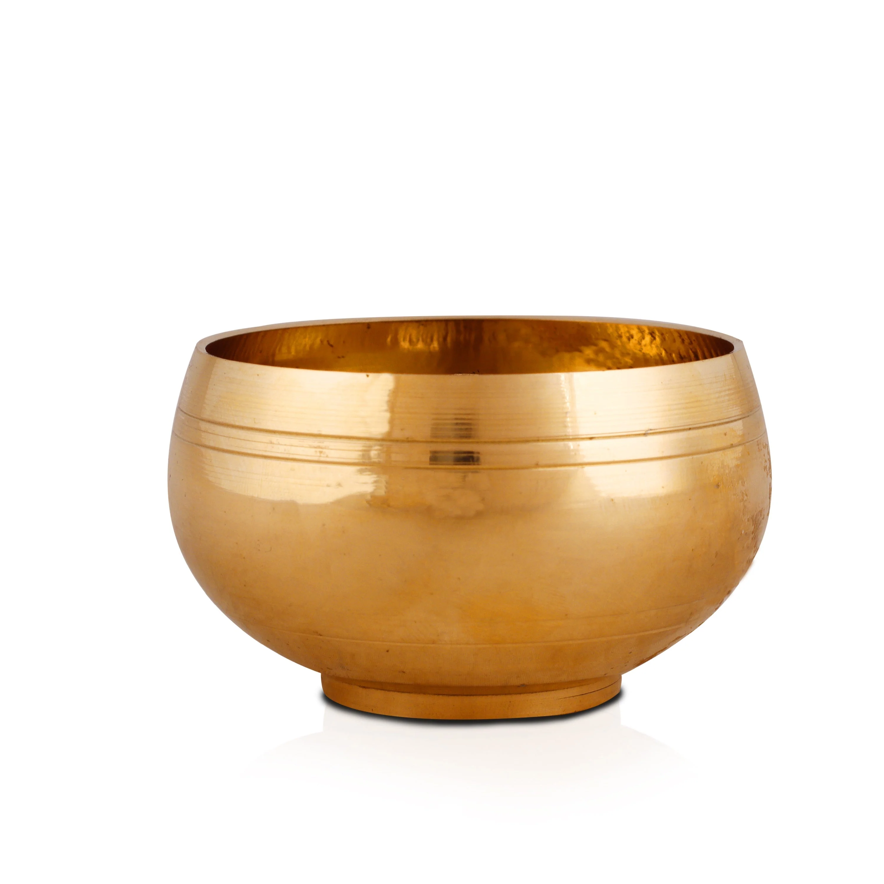 Nanda Deepam With Lid - 2.5 x 2 Inches | Brass Lamp/ Nandha Vilakku/ Brass Pooja Diya for Home - Image 2