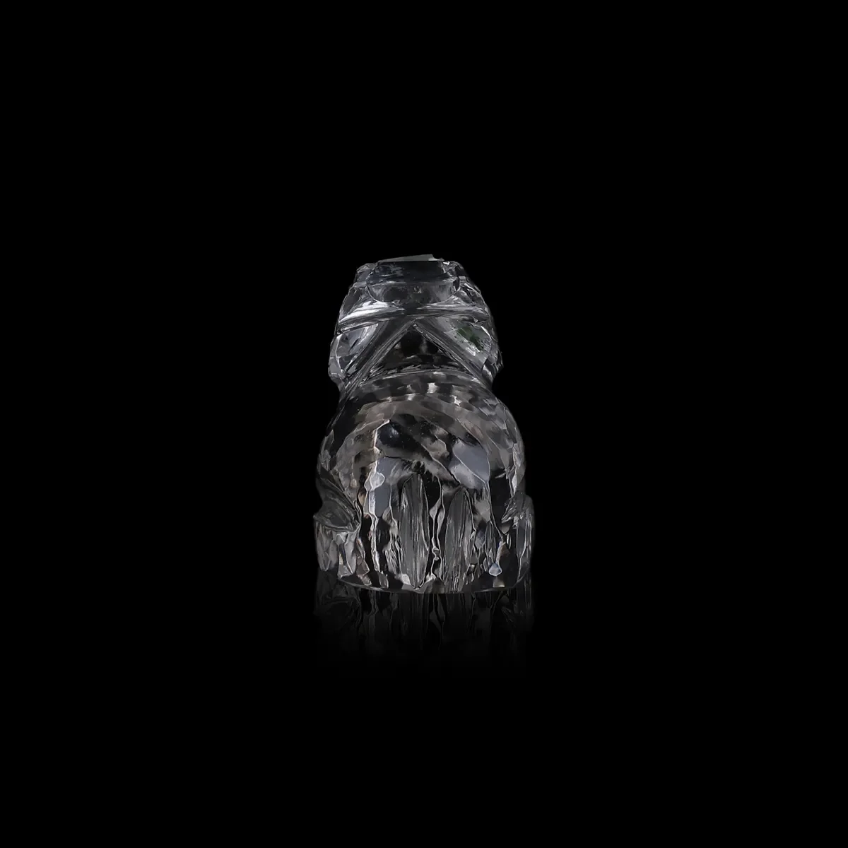 Nandi Idol - 0.75 X 1.25 Inches | Sphatik Nandi Murti/ Crystal Nandi Statue For Shiva Pooja - Image 4