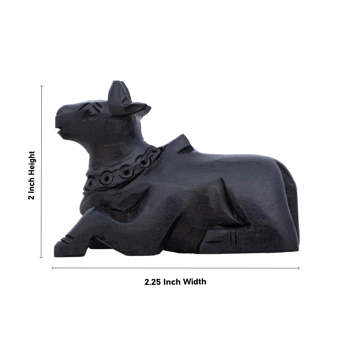 Nandi Statue - 2 X 2.25 Inches | Nandhi Statue/ Karungali Nandi Idol For Pooja And Gifting - Image 2