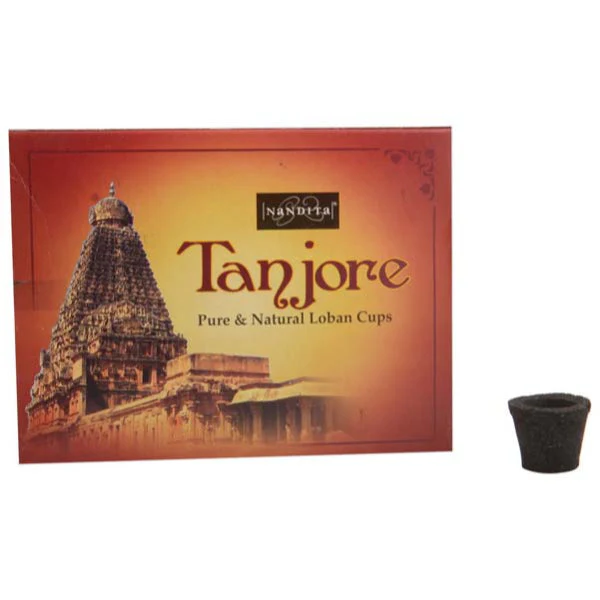 Nandita Tanjore Pure & Natural Loban Cups - 12 Pcs | Sambrani Cup/ Dhoop Cup/ Guggal Loban For Pooja - Image 2