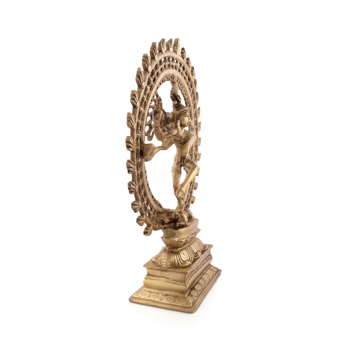 Natraj - 17 Inches | Natrajar Statue/ Antique Brass Statue for Home/ 5980 Gms Approx - Image 2