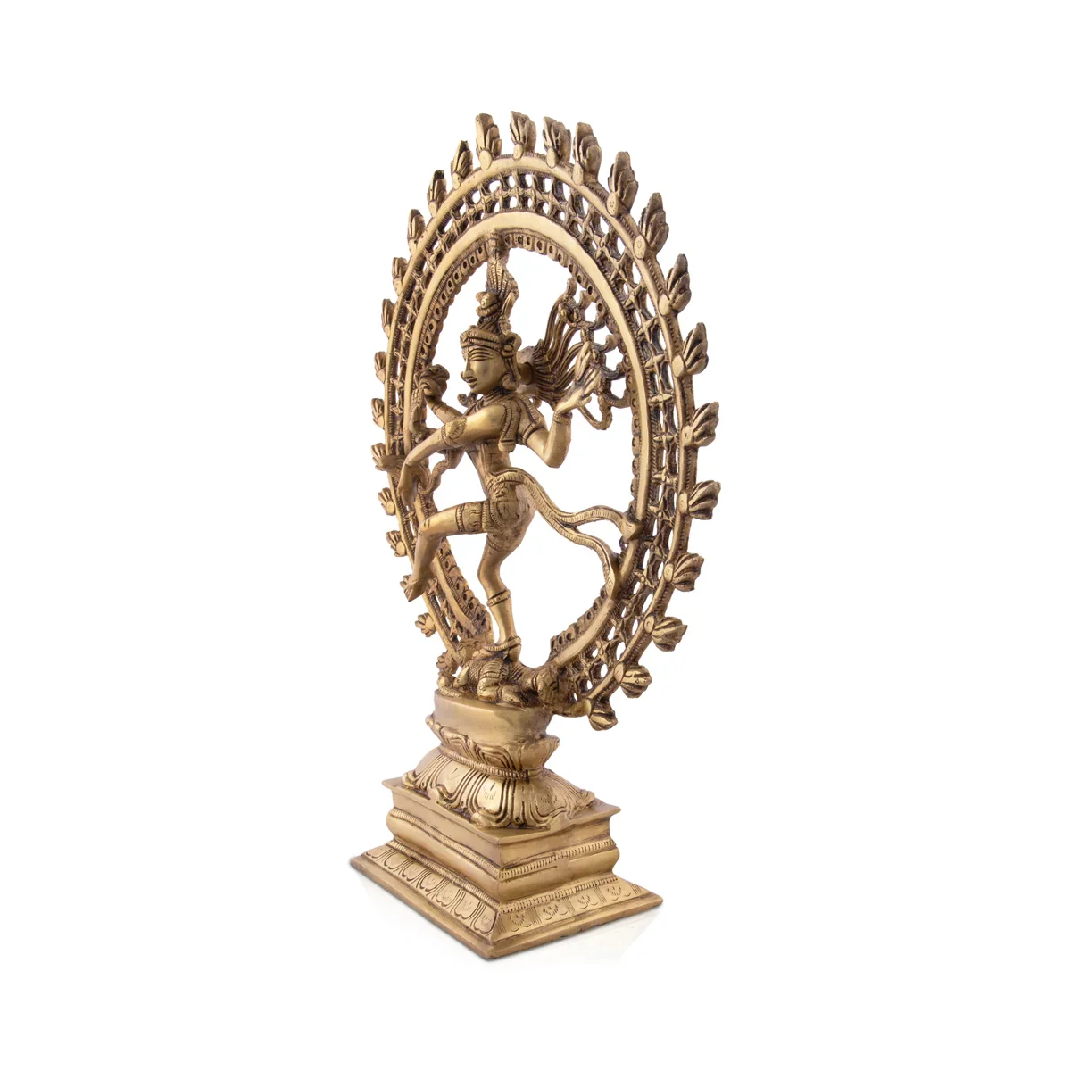 Natraj - 17 Inches | Natrajar Statue/ Antique Brass Statue for Home/ 5980 Gms Approx - Image 3