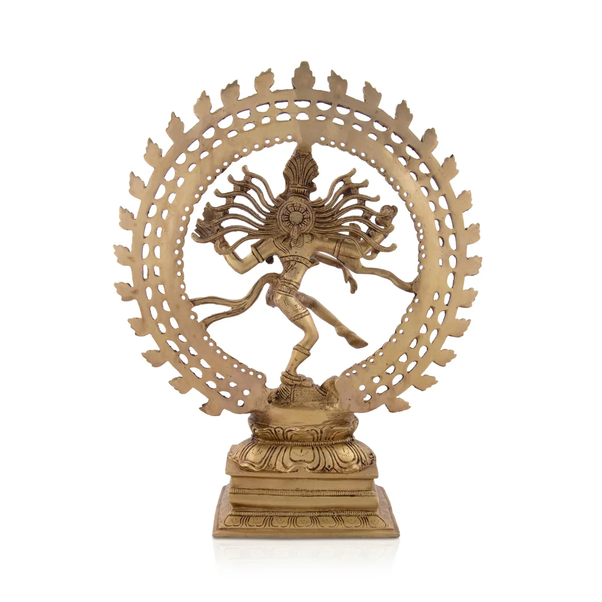 Natraj - 17 Inches | Natrajar Statue/ Antique Brass Statue for Home/ 5980 Gms Approx - Image 4