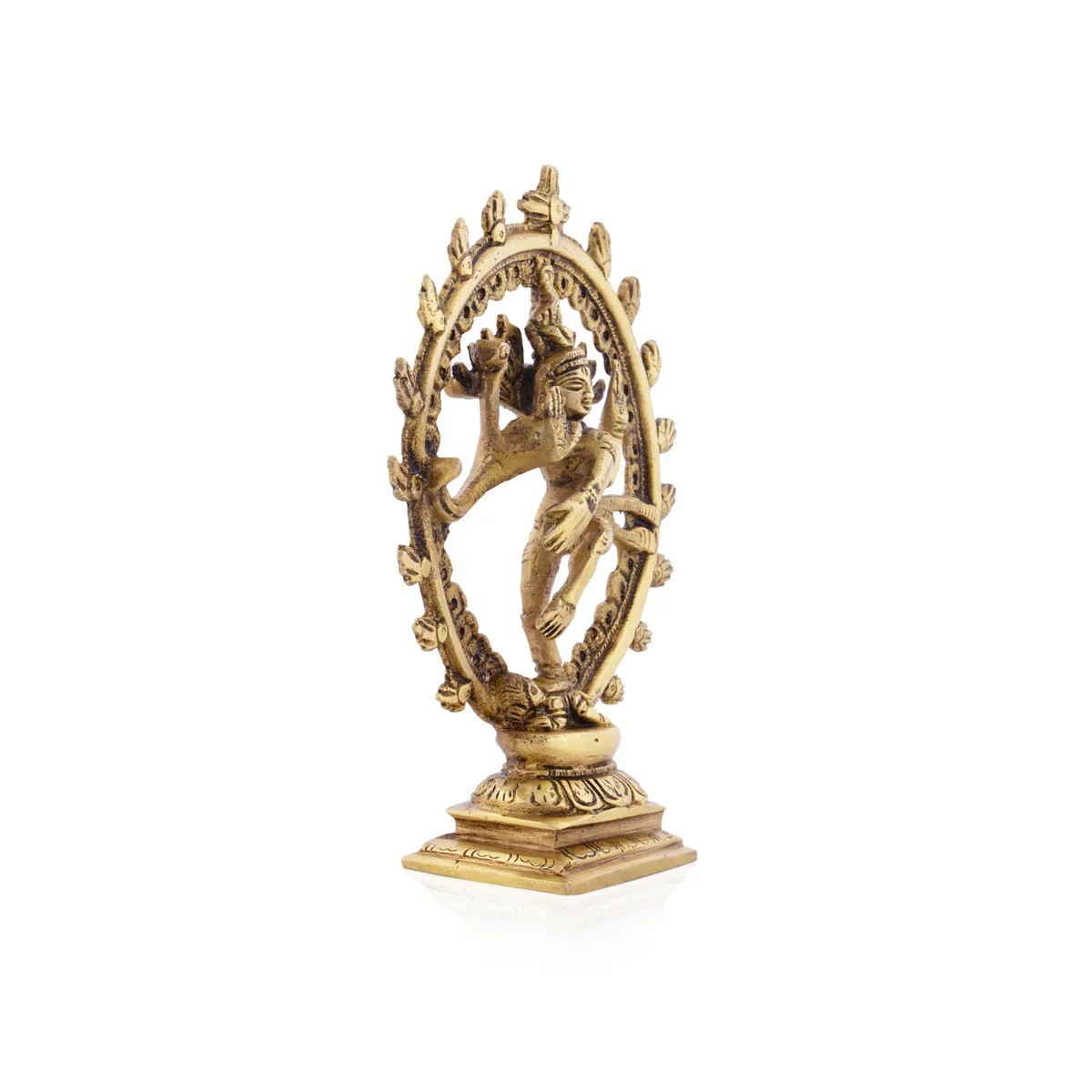 Natraj - 6.5 x 5.25 Inches | Natrajar Statue/ Antique Brass Statue for Home/ 630 Gms Approx - Image 3