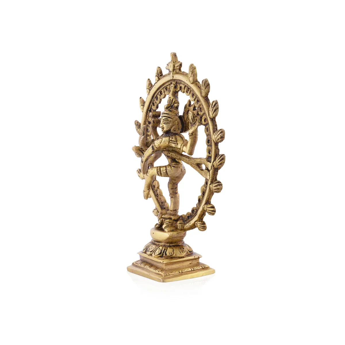 Natraj - 6.5 x 5.25 Inches | Natrajar Statue/ Antique Brass Statue for Home/ 630 Gms Approx - Image 4