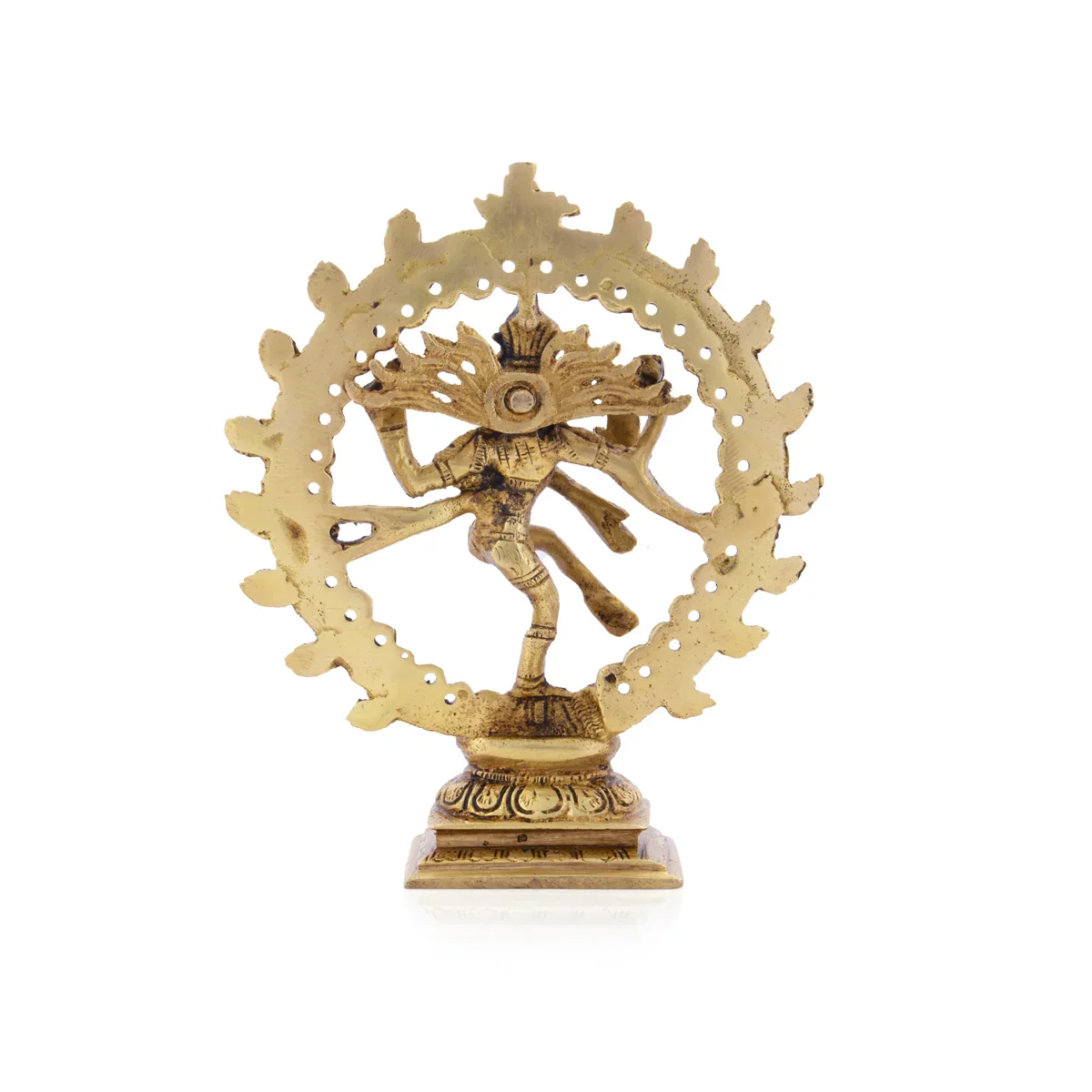 Natraj - 6.5 x 5.25 Inches | Natrajar Statue/ Antique Brass Statue for Home/ 630 Gms Approx - Image 5